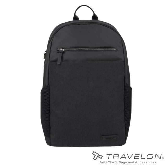 【Travelon】METRO 商務休旅後背包.雙肩包.旅遊背包.出國.護照包.RFID識別系統/TL-43412 黑✿30E010